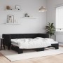Sofá cama nido terciopelo negro 90x200 cm de vidaXL, Camas y somieres - Ref: Foro24-3196695, Precio: 238,19 €, Descuento: %