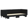 Sofá cama nido terciopelo negro 90x200 cm de vidaXL, Camas y somieres - Ref: Foro24-3196695, Precio: 238,19 €, Descuento: %
