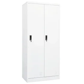 Weißer Stahlschrank 80x50x180 cm von vidaXL, Kleiderschränke - Ref: Foro24-335966, Preis: 315,81 €, Rabatt: %