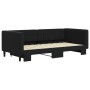 Sofá cama nido terciopelo negro 90x190 cm de vidaXL, Camas y somieres - Ref: Foro24-3196706, Precio: 261,89 €, Descuento: %