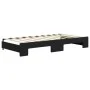 Sofá cama nido terciopelo negro 90x190 cm de vidaXL, Camas y somieres - Ref: Foro24-3196706, Precio: 258,95 €, Descuento: %