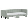 Sofá cama nido con colchón terciopelo gris claro 80x200 cm de vidaXL, Camas y somieres - Ref: Foro24-3196708, Precio: 442,46 ...