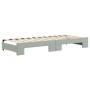 Sofá cama nido con colchón terciopelo gris claro 80x200 cm de vidaXL, Camas y somieres - Ref: Foro24-3196708, Precio: 442,46 ...