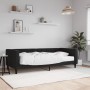 Sofá cama con colchón terciopelo negro 90x200 cm de vidaXL, Camas y somieres - Ref: Foro24-3196671, Precio: 298,62 €, Descuen...