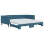 Sofá cama nido con colchón terciopelo azul 100x200 cm de vidaXL, Camas y somieres - Ref: Foro24-3196721, Precio: 429,56 €, De...