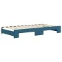 Sofá cama nido con colchón terciopelo azul 100x200 cm de vidaXL, Camas y somieres - Ref: Foro24-3196721, Precio: 429,56 €, De...