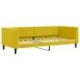 Sofá cama nido con colchón terciopelo amarillo 90x200 cm de vidaXL, Camas y somieres - Ref: Foro24-3196720, Precio: 442,71 €,...
