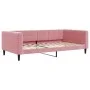 Sofá cama nido con colchón terciopelo rosa 100x200 cm de vidaXL, Camas y somieres - Ref: Foro24-3196725, Precio: 444,49 €, De...