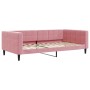 Sofá cama nido con colchón terciopelo rosa 100x200 cm de vidaXL, Camas y somieres - Ref: Foro24-3196725, Precio: 452,36 €, De...