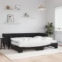 Sofá cama nido con colchón terciopelo negro 90x190 cm de vidaXL, Camas y somieres - Ref: Foro24-3196730, Precio: 416,11 €, De...
