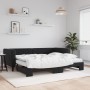 Sofá cama nido con colchón terciopelo negro 90x190 cm de vidaXL, Camas y somieres - Ref: Foro24-3196730, Precio: 420,80 €, De...