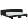 Sofá cama nido con colchón terciopelo negro 90x190 cm de vidaXL, Camas y somieres - Ref: Foro24-3196730, Precio: 416,11 €, De...