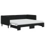 Sofá cama nido con colchón terciopelo negro 90x190 cm de vidaXL, Camas y somieres - Ref: Foro24-3196730, Precio: 420,80 €, De...