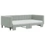 Sofá cama nido con colchón terciopelo gris claro 100x200 cm de vidaXL, Camas y somieres - Ref: Foro24-3196722, Precio: 432,60...