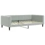 Sofá cama nido con colchón terciopelo gris claro 100x200 cm de vidaXL, Camas y somieres - Ref: Foro24-3196722, Precio: 432,60...