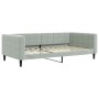 Sofá cama nido con colchón terciopelo gris claro 100x200 cm de vidaXL, Camas y somieres - Ref: Foro24-3196722, Precio: 440,98...
