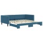 Sofá cama nido terciopelo azul 100x200 cm de vidaXL, Camas y somieres - Ref: Foro24-3196697, Precio: 261,40 €, Descuento: %