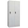 Armario de acero gris claro 80x50x180 cm de vidaXL, Armarios roperos - Ref: Foro24-335967, Precio: 320,89 €, Descuento: %