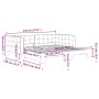 Sofá cama nido terciopelo azul 100x200 cm de vidaXL, Camas y somieres - Ref: Foro24-3196697, Precio: 261,40 €, Descuento: %