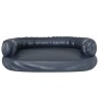 Cama para perros de espuma cuero sintético azul oscuro 88x65 cm en Camas para perros | Comprar online en Foru.es