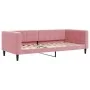 Sofá cama nido con colchón terciopelo rosa 90x200 cm de vidaXL, Camas y somieres - Ref: Foro24-3196718, Precio: 443,71 €, Des...