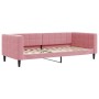 Sofá cama nido con colchón terciopelo rosa 90x200 cm de vidaXL, Camas y somieres - Ref: Foro24-3196718, Precio: 441,67 €, Des...