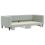 Sofá cama nido terciopelo gris claro 90x200 cm de vidaXL, Camas y somieres - Ref: Foro24-3196691, Precio: 255,14 €, Descuento: %