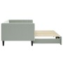 Sofá cama nido terciopelo gris claro 90x200 cm de vidaXL, Camas y somieres - Ref: Foro24-3196691, Precio: 255,14 €, Descuento: %