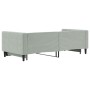 Sofá cama nido terciopelo gris claro 90x200 cm de vidaXL, Camas y somieres - Ref: Foro24-3196691, Precio: 255,14 €, Descuento: %