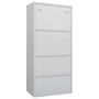 Armario de acero gris claro 80x50x180 cm de vidaXL, Armarios roperos - Ref: Foro24-335967, Precio: 320,89 €, Descuento: %