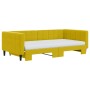 Sofá cama nido con colchón terciopelo amarillo 100x200 cm de vidaXL, Camas y somieres - Ref: Foro24-3196727, Precio: 427,59 €...