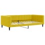 Sofá cama nido con colchón terciopelo amarillo 100x200 cm de vidaXL, Camas y somieres - Ref: Foro24-3196727, Precio: 427,59 €...
