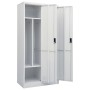 Armario de acero gris claro 80x50x180 cm de vidaXL, Armarios roperos - Ref: Foro24-335967, Precio: 320,89 €, Descuento: %