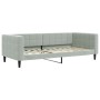 Sofá cama nido con colchón terciopelo gris claro 90x200 cm de vidaXL, Camas y somieres - Ref: Foro24-3196715, Precio: 441,40 ...