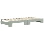 Sofá cama nido con colchón terciopelo gris claro 90x200 cm de vidaXL, Camas y somieres - Ref: Foro24-3196715, Precio: 441,40 ...