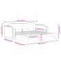 Sofá cama nido tela negro 80x200 cm de vidaXL, Camas y somieres - Ref: Foro24-3197631, Precio: 256,19 €, Descuento: %