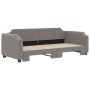 Sofá cama nido tela gris taupe 90x200 cm de vidaXL, Camas y somieres - Ref: Foro24-3197637, Precio: 257,56 €, Descuento: %