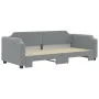 Sofá cama nido tela gris claro 100x200 cm de vidaXL, Camas y somieres - Ref: Foro24-3197639, Precio: 267,82 €, Descuento: %