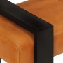 Banco piel de cabra auténtica negro y marrón 110 cm de vidaXL, Bancos de comedor y cocina - Ref: Foro24-342210, Precio: 163,5...