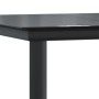 Mesa comedor jardín acero y vidrio templado negro 160x80x74 cm en Mesas de jardín | Comprar online en Foru.es