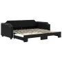 Sofá cama nido tela negro 100x200 cm de vidaXL, Camas y somieres - Ref: Foro24-3197641, Precio: 268,16 €, Descuento: %