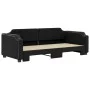 Sofá cama nido tela negro 100x200 cm de vidaXL, Camas y somieres - Ref: Foro24-3197641, Precio: 268,16 €, Descuento: %