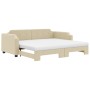 Sofá cama nido con colchón tela crema 80x200 cm de vidaXL, Camas y somieres - Ref: Foro24-3197651, Precio: 425,06 €, Descuent...