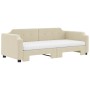 Sofá cama nido con colchón tela crema 80x200 cm de vidaXL, Camas y somieres - Ref: Foro24-3197651, Precio: 425,06 €, Descuent...
