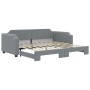Sofá cama nido tela gris claro 90x190 cm de vidaXL, Camas y somieres - Ref: Foro24-3197644, Precio: 250,91 €, Descuento: %