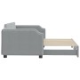 Sofá cama nido tela gris claro 90x190 cm de vidaXL, Camas y somieres - Ref: Foro24-3197644, Precio: 250,91 €, Descuento: %