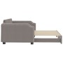 Sofá cama nido tela gris taupe 100x200 cm de vidaXL, Camas y somieres - Ref: Foro24-3197642, Precio: 273,90 €, Descuento: %