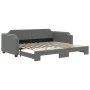 Sofá cama nido tela gris oscuro 100x200 cm de vidaXL, Camas y somieres - Ref: Foro24-3197640, Precio: 265,98 €, Descuento: %