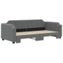 Sofá cama nido tela gris oscuro 100x200 cm de vidaXL, Camas y somieres - Ref: Foro24-3197640, Precio: 265,72 €, Descuento: %
