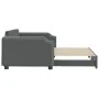 Sofá cama nido tela gris oscuro 100x200 cm de vidaXL, Camas y somieres - Ref: Foro24-3197640, Precio: 265,98 €, Descuento: %
